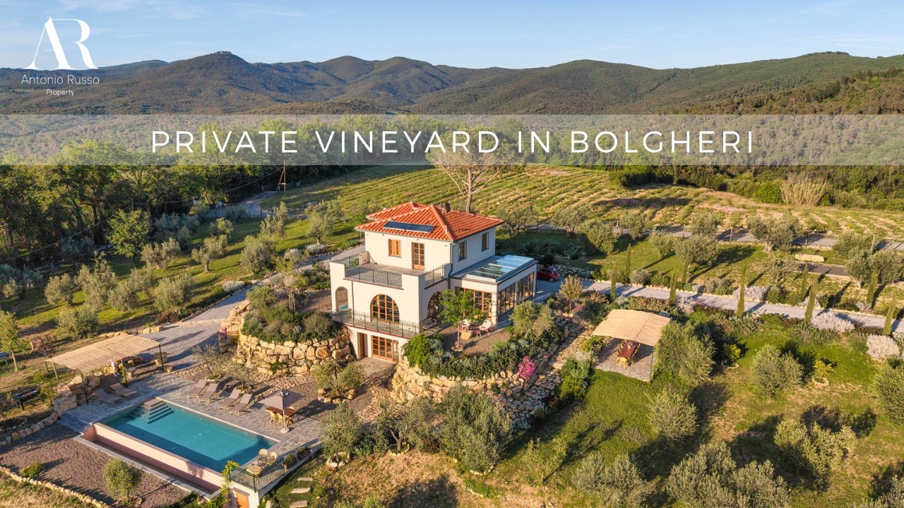 Private Vineyard Villa in Bolgheri, Tuscany | Luxury Estate with Sea Views